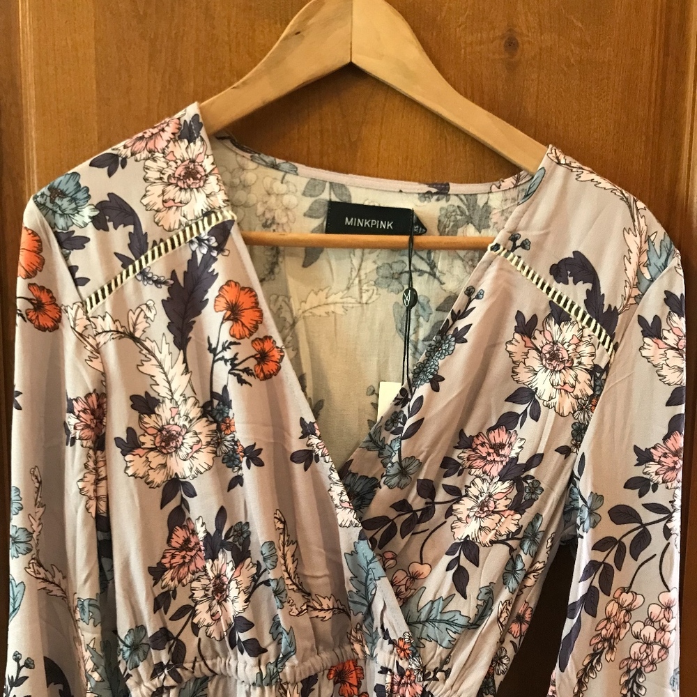 NWT Nordstrom long sleeve floral dress size XS